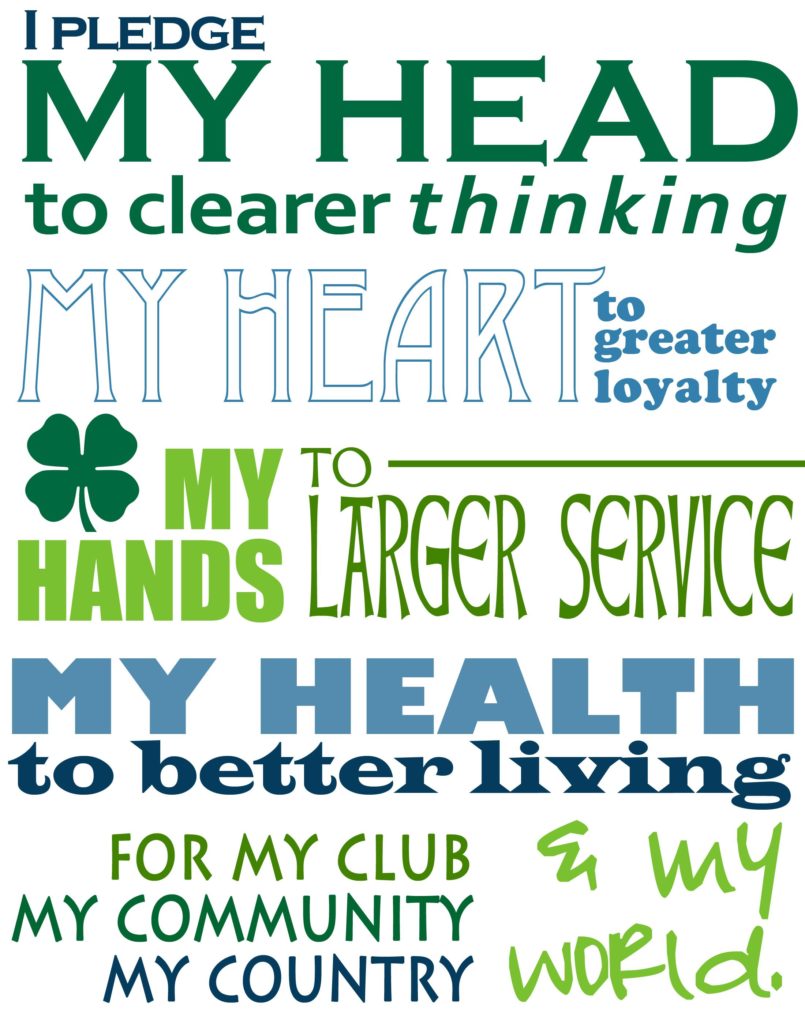 The 4-H Pledge